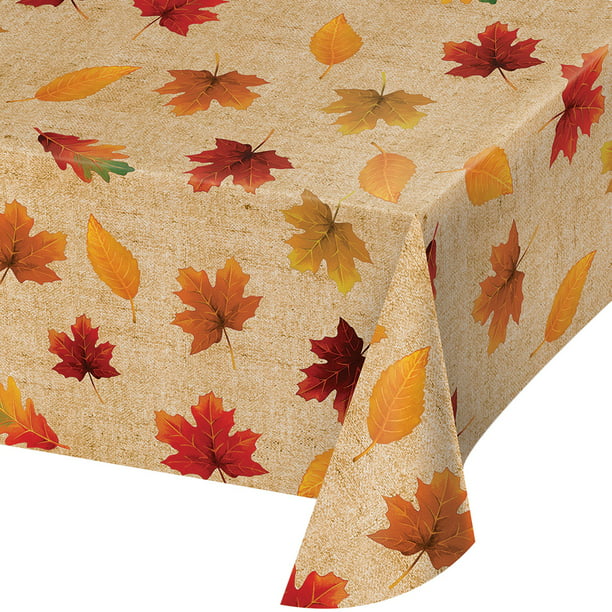 Kitchen Towels Set of 3 Fall Autumn Leaves Orange Green Yellow Red Decor Linens